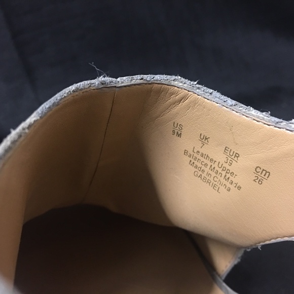 Franco Sarto open toe sling back wedge sandals 9 - Picture 4 of 5